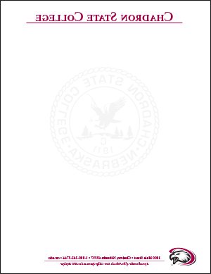 CSC letterhead sample.